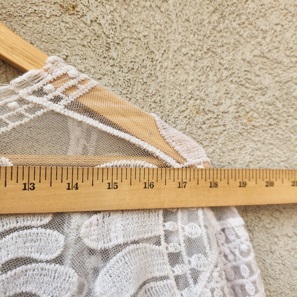 AVIDLOVE Women's Cardigan Medium Lace Embroidered Asian Inspired Fairycore - Picture 8 of 11